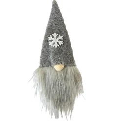 Discount Christmas Forever BOTTLE COVER GNOME FAUX FUR BROWN 13.5″ W/ SNOWFLAKE