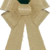 Online Christmas Forever BOW NATURAL BURLAP/PVC 9″ X 15″
