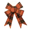 Hot Christmas Forever BOW RED/ BLACK PLAID 7″ X 12″