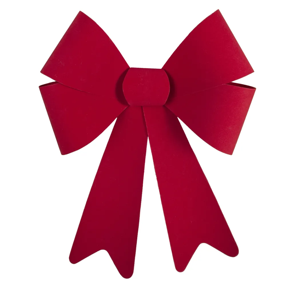 Online Christmas Forever BOW RED VELVET 14″X20″ FORMED/ PVC BACKING