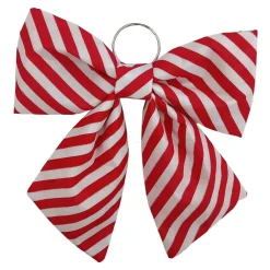 Discount Christmas Forever BOW SPONGE/FABRIC 13″ CANDY CANE STRIPE