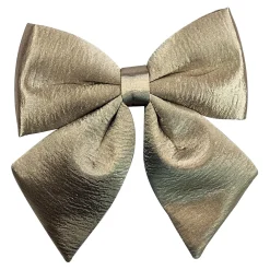 Discount Christmas Forever BOW SPONGE/FABRIC 8.5″ GOLD