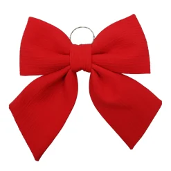 Best Christmas Forever BOW SPONGE/FABRIC 13.5″ RED