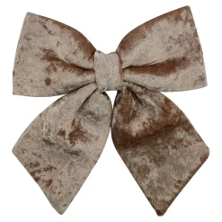Christmas Forever BOW SPONGE/FABRIC 8.5″ ROSE GOLD VELVET