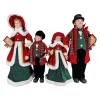 Clearance Christmas Forever CAROLER FAMILY 4PC 29″-36″ RED/GREEN/BLACK