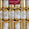 Sale Christmas Forever CHRISTMAS CRACKER DLX 8PCX8.5″ GOLD/IVORY W/ PINECONE PRINT