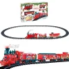 Discount Christmas Forever CHRISTMAS STEAM TRAIN SET W/MOVEMENT, LIGHTS & MUSIC 20PCS – B/O 63″x43.5″