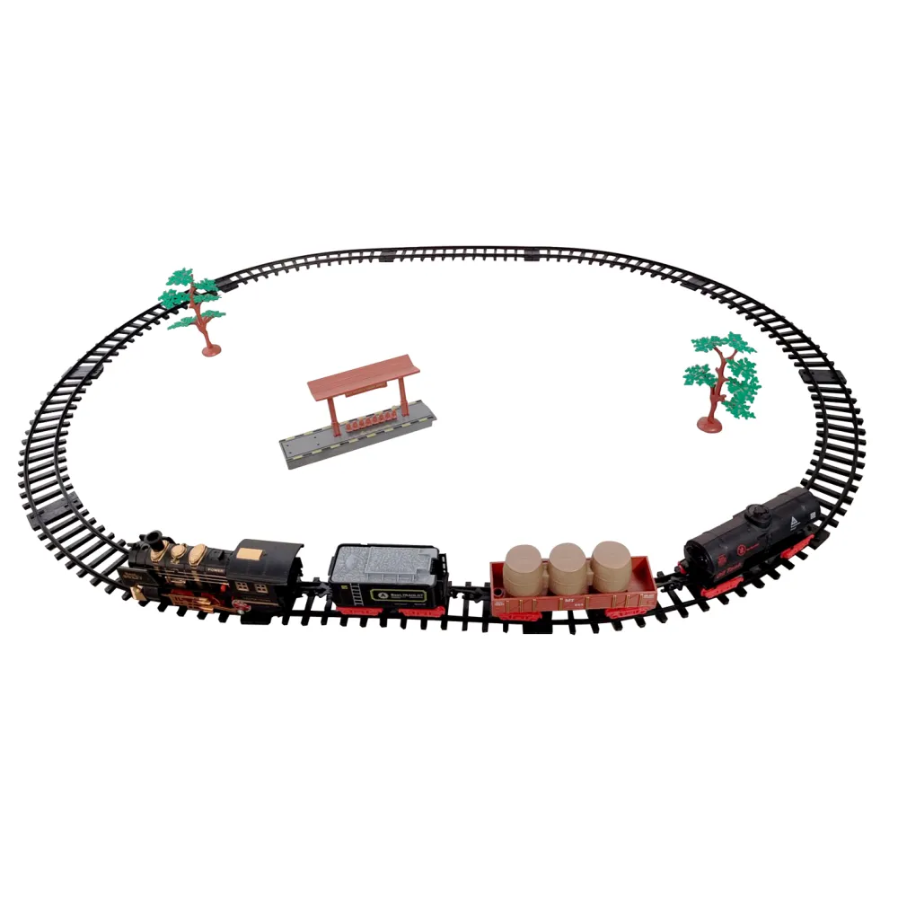 Discount Christmas Forever CLASSICAL TRAIN SET W/MOVEMENT, LIGHTS & SOUND 17PCS – B/O 30.5″x40.5″