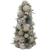 Best Christmas Forever CONE TREE BICH/ SAGE GREEN 16″ MIXED PINECONE & BIRCH ROLL
