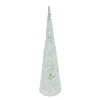 Outlet Christmas Forever CONE TREE WHITE GLITTER 23.5″