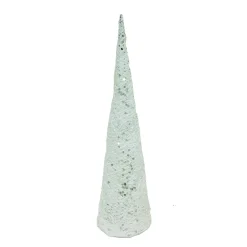 Outlet Christmas Forever CONE TREE WHITE GLITTER 23.5″
