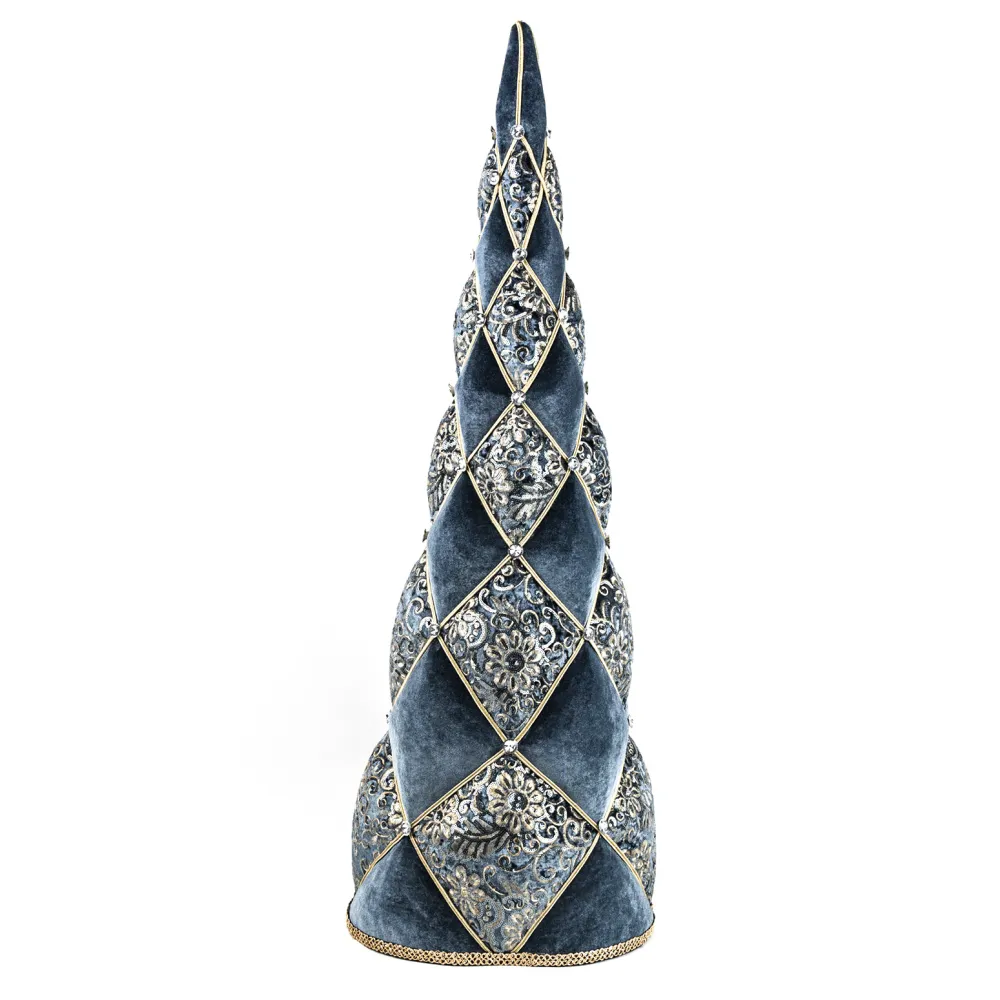 Discount Christmas Forever CONE WITH INTRICATE EMBROIDERY REGAL BLUE 38″