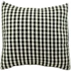 Sale Christmas Forever CUSHION DECORATIVE 14″ X 14″ WHITE/ BLACK CHECK