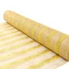 Online Christmas Forever DECOR MESH 21″ X 10 YDS NATURAL W/JUTE & GOLD STRIPES