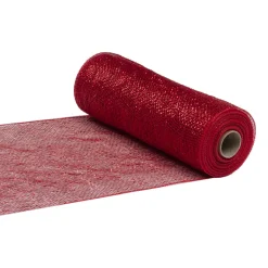 Clearance Christmas Forever DECOR MESH 10.5″x10 YDS SF RED FULL SPARKLE