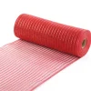 Hot Christmas Forever DECOR MESH 10.5″x10 YDS SM RED/MATT RED LINES
