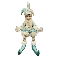 Christmas Forever DOLL SITTING 17″ MINT/GOLD