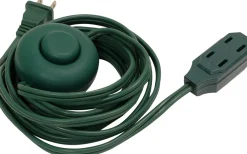 Hot Christmas Forever EXT CORD I/D 16/2 12′ FOOT SWITCH GREEN 12PCS