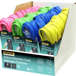 Discount Christmas Forever EXT. CORD I/D 16/2 3-OUTLET 9′ MIXED COLORS