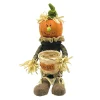 Sale Christmas Forever FALL SCARECROW PUMPKIN HEAD W/ DANGLING LEGS 15.5″ ORANGE/MULTI