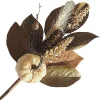 Hot Christmas Forever FALL SPRAY 20″ HEMP PUMPKIN/PINECONE W/ MAGNOLIA LEAF NATURAL