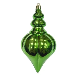 Christmas Forever FINIAL 150MM/6″ SHINY GREEN RIBBED