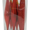 Online Christmas Forever FINIALS BOXED 6PC 140MM RED PEARLIZED /MATT /GLITTER
