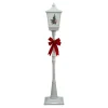 Clearance Christmas Forever FLOOR LANTERN WITH SANTA & CHILD SWING SNOWING SCENE 72″