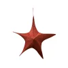 Best Christmas Forever FOLDING SHIMMER STAR 16″ RED