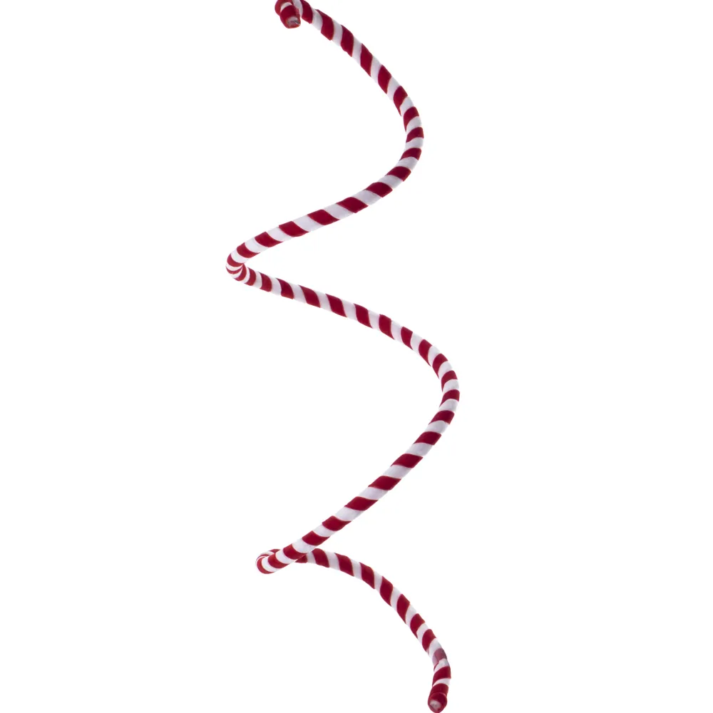 Discount Christmas Forever GARLAND CANDY CANE 50″ VELVET RED/WHITE