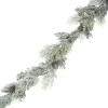 Clearance Christmas Forever GARLAND CEDAR 72″ FROSTED W/ PINE CONES
