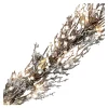 New Christmas Forever GARLAND FROSTED / ICED 72″ W/ 32 LED LIGHTS BROWN / CLEAR