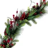 Outlet Christmas Forever GARLAND GRN 60″ MIXED RED BERRIES WITH PINE AND GREENERY
