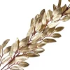 Best Christmas Forever GARLAND LEAVES 63″ SHINY GOLD FINISH