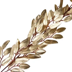 Best Christmas Forever GARLAND LEAVES 63″ SHINY GOLD FINISH