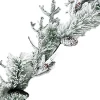 Best Christmas Forever GARLAND PINE 60″ FLOCKED MIXED PINES W/ PINE CONES