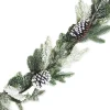 Christmas Forever GARLAND PINE 72″ FLOCKED W/NEEDLE PINE & CONES