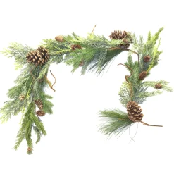 Hot Christmas Forever GARLAND PINE 60″ MIXED PINE W/ PINE CONES