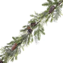 Christmas Forever GARLAND PINE 72″ MULTI NEEDLE PINE W/ CEDAR &PINE CONES