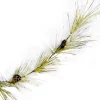 New Christmas Forever GARLAND PINE FLOCKED 72″ LONG NEEDLE PINE & PINE CONES