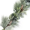 Sale Christmas Forever GARLAND PINE FROSTED 72″ MIXED PINE W/ EUCALYPTUS, BLACK BERRIES & PINE CONES