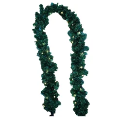 Hot Christmas Forever GARLAND PRE-LIT NAT. SHERWOOD PINE 9′ X 12″ 180 TIPS W/50 LED LIGHTS