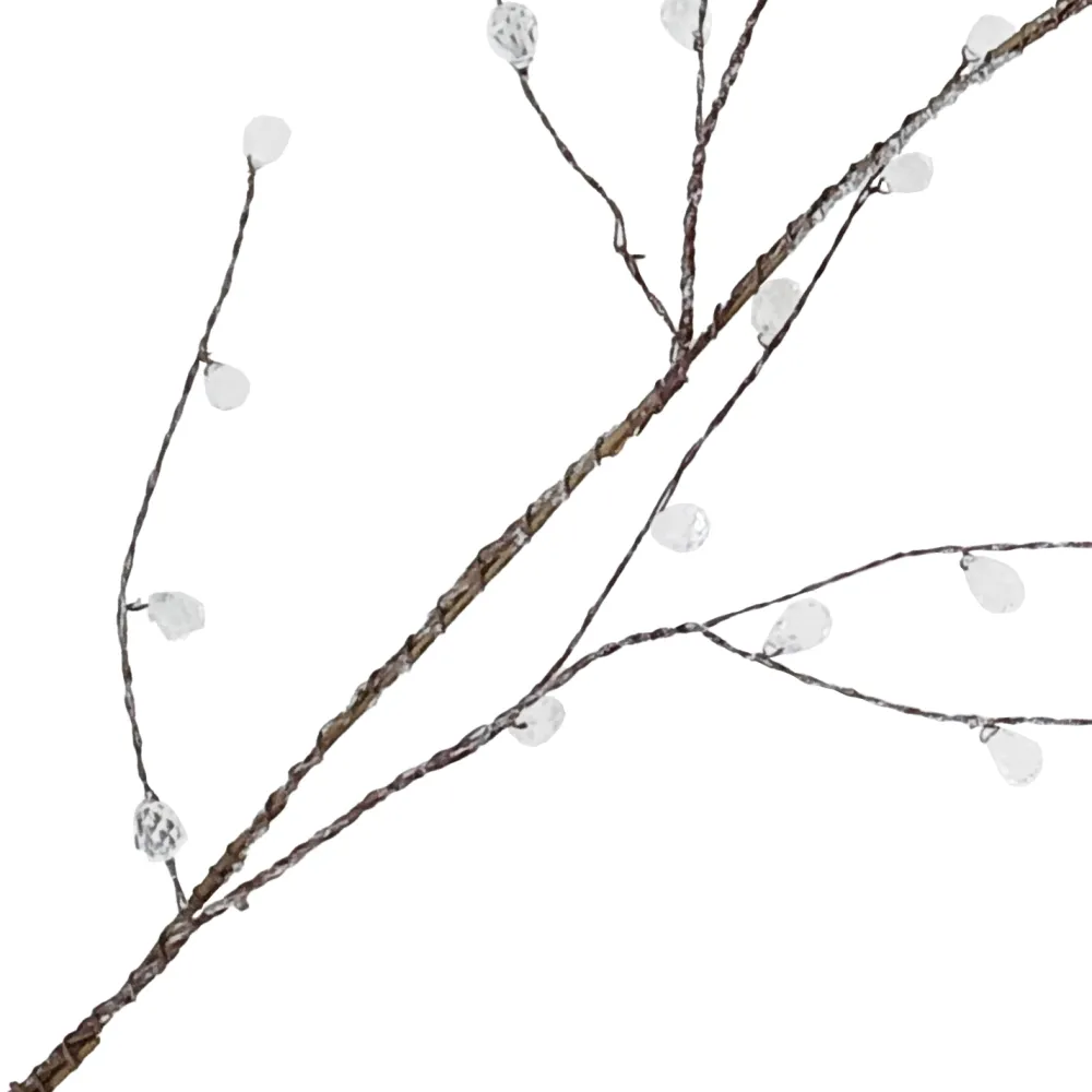 Online Christmas Forever GARLAND TWIG/ CRYSTALS 47″ CLEAR BEADS