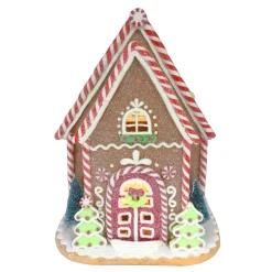 Sale Christmas Forever GINGERBREAD HOUSE W/ LED (YELLOW) 9.3″ CLAY DOUGH