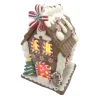 Clearance Christmas Forever GINGERBREAD HOUSE W/ LED (YELLOW) 5.6″ CLAY DOUGH