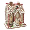 Sale Christmas Forever GINGERBREAD HOUSE W/ LED (YELLOW) 9.4″ CLAY DOUGH