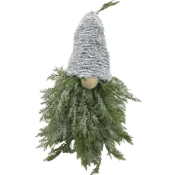 Discount Christmas Forever GNOME PINE BODY|FUR HAT GREEN/NATURAL 15.5″x19.5″ FROSTED