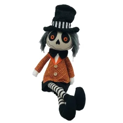 Online Christmas Forever HALLOWEEN GHOST BOY SITTING 17.5″ BLACK/MULTI