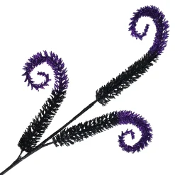 Best Christmas Forever HALLOWEEN SPRAY 3xSWIRL 28″ BLACK/PURPLE GLITTER