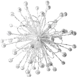 Sale Christmas Forever HANGING STARBURST 10″ W/ WHITE GLTR